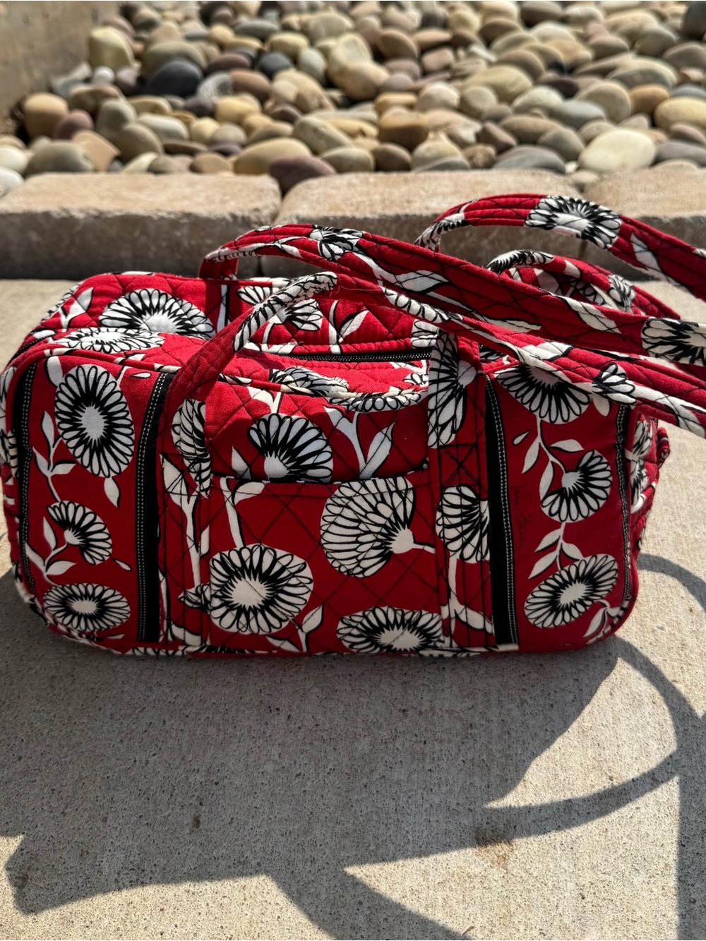 Vera Bradley Retired Deco daisy Shoulder Bag Handbag